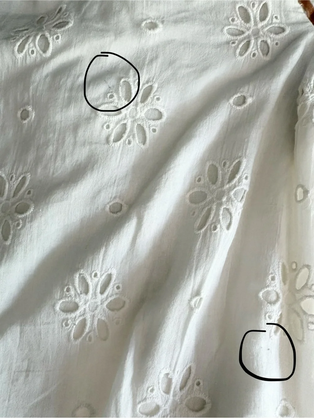Love the Label Puff Eyelet Sleeve Zebra Print Blouse